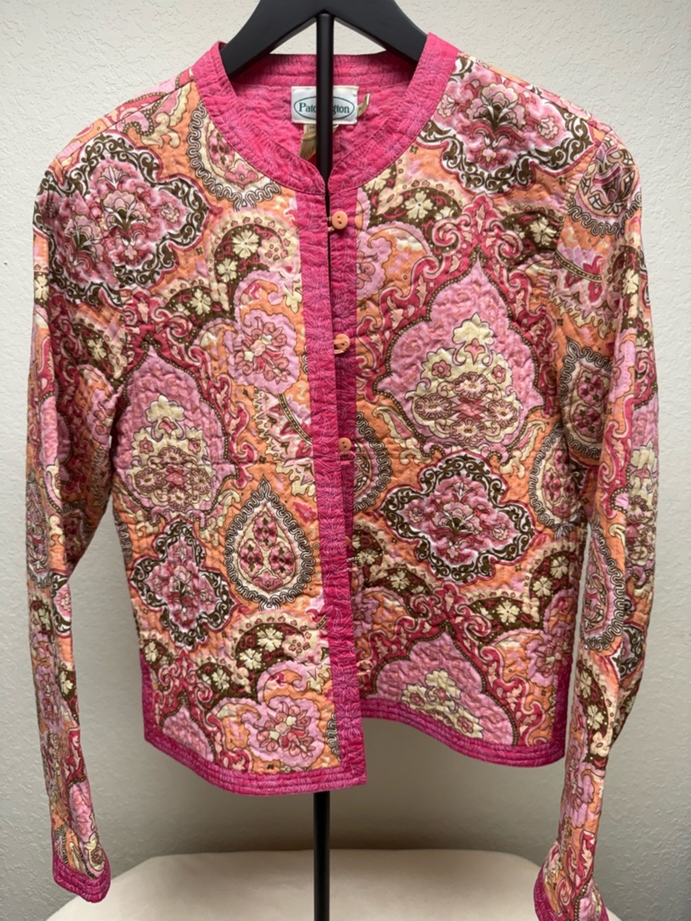 Patchington Pink Paisley Quilted Jacket